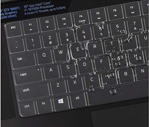 Laptop Ultra Thin Clear Transparent Tpu Keyboard Cover Protectors for 2020 release Razer Blade 15 / Blade Pro 17"