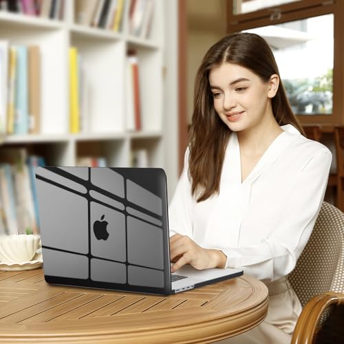 MOSISO Compatible with MacBook Pro 16 inch Case M5 M4 M3 M2 M1 2026-2021 | A3429 A3428 A3403 A3186 A2991 A2780 A2485, Protective Hard Shell Case&Keyboard Cover&Screen Film&Pouch, Crystal Black - color: Crystal Black