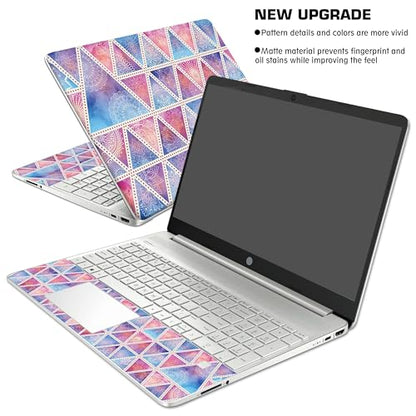 Laptop Skin Decal HP 15.6" - Mandala, Laptop Cover Sticker, No Cutting Required, No Bubble, Waterproof, Scratch Resistant - Including Wide Screen and Wrist Pad - size: 15.6 inch