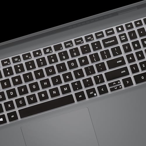 Keyboard Cover for Dell 15 Laptop DC15250 DC15255, Dell 16 DC16250 DC16251 & 16 Plus/16 Plus 2-in-1 DB06250 DB16250 DB16255 & Dell Pro 15 Essential PV15250 PV15255-Black - color: Black