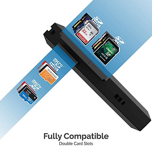 SABRENT SuperSpeed 2 Slot USB 3.0 Flash Memory Card Reader for Windows, Mac, Linux, and Certain Android Systems Supports SD, SDHC, SDXC, MMC/MicroSD, T Flash [Black] (CR-UMSS) - size: SuperSpeed USB 3.0 Reader