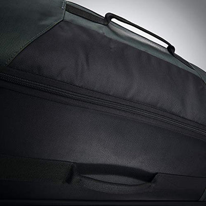 Samsonite Andante 2 Wheeled Duffel Bag – 28-Inch Durable Rolling Luggage with Inline Skate Wheels, Push-Button Handle & Spacious Compartments – Travel-Friendly and Lightweight - Moss Green/Black - color: Moss Green/Black, size: 28-Inch