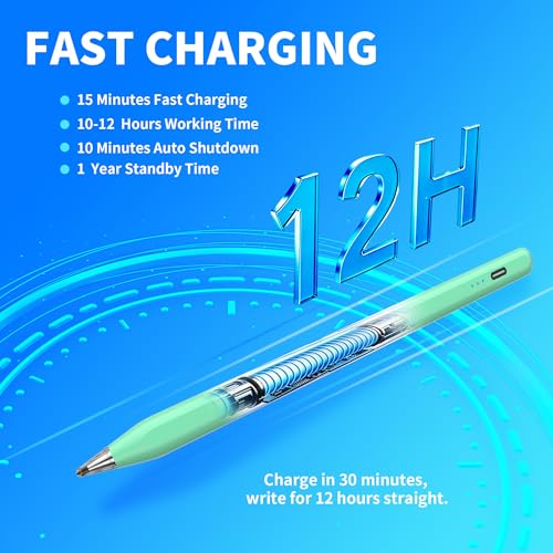 Galaxy Tab A11+ Stylus Pen for Samsung Table A11/A9+/A9 Drawing Stylus for Android Tablets, Precise Writing Pencil,Fast Charging,Auto Sleep,Button on/Off (Green) - color: green