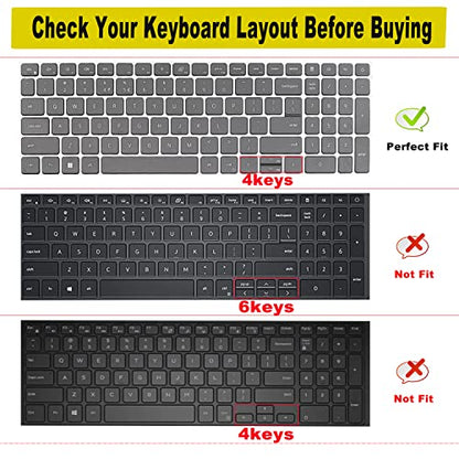 Keyboard Cover for Dell Inspiron 15 7510 5510 5515 5518 3510 3511 3515 3525 & Inspiron 16 7610, Dell Latitude 3520, Dell Vostro 15 5000 5510 15.6,2025 Dell 15 Laptop DC15250 DC15255-Colorful - color: Colorful