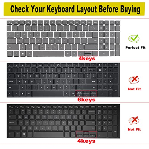 Keyboard Cover for 2025 Dell 16 Plus Laptop DB16250 DB16255 DC16250, Dell 15 Laptop DC15250 DC15255 15.6",2024 2023 Dell Inspiron 15 3510 3511 3515 3520 3525 3530 3535 5510 5515 5518 15.6 - color: OmbrePink