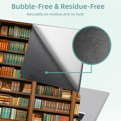 Universal Laptop Skin Decal, 3-Piece Vinyl Protector for 12 13 14 15.6" Notebook, Waterproof Anti-Scratch, Easy Trim & Bubble-Free Finish, Antique Book Filled Shelves - color: Antique Book Filled Shelves
