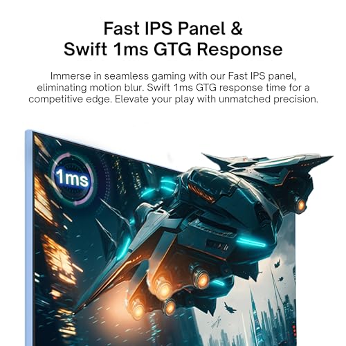Pixio PX248 Wave Blue 24 inch 200Hz Refresh Rate FHD 1080p Resolution Fast IPS Panel 1ms GTG Response Time Built-in Speakers Gaming Monitor with Adaptive Sync - color: Blue
