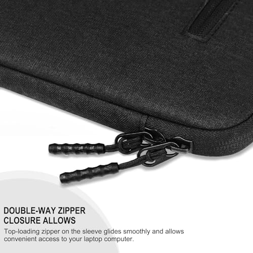 Laptop Case 15.6 Inch, Protective Computer Cover with Front Pocket | Laptop Sleeve, Water Resistant Durable Shockproof Laptop Carrying Bag Compatible for Lenovo, HP, Dell, Asus Notebook, Black - size: 15.6 Inch