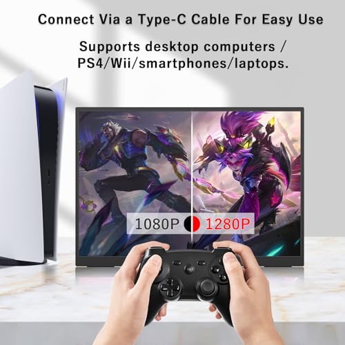 Portable Monitor 10.5'' 1920x1280 Second External Monitor for Laptop 3:2,100％sRGB,w/45° Adjustable Stand,HDMI USB-C Computer Display for Laptop PC Phone Mac - size: 10.5"