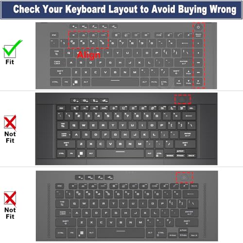 Ultra Thin Keyboard Cover for 2026-2024 ASUS ROG Strix G16 G615 G614 G615JH/JM G615LH/KH/LM/LW G614PP/PM/PH/FMFR G614JVR/JIR, Rog Strix Scar 16 G635 G634 G635LX/LW G634JZR (Not Fit Zephyrus G16)