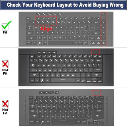 Ultra Thin Keyboard Cover for 2026-2024 ASUS ROG Strix G16 G615 G614 G615JH/JM G615LH/KH/LM/LW G614PP/PM/PH/FMFR G614JVR/JIR, Rog Strix Scar 16 G635 G634 G635LX/LW G634JZR (Not Fit Zephyrus G16)