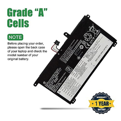 01AV493 SB10L84121 Laptop Battery Replacement for Lenovo ThinkPad T570 T580 P51s P52s Series Notebook 00UR891 SB10L84122 00UR892 SB10L84123 00UR890 15.2V 32Wh 2100mAh - size: 10.2*5.9*1.2inch 01AV493