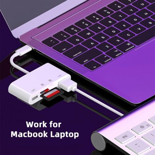Chenyang 4 in 1 USB C to USB 2.0 TF Micro SD SDXC SDHC Card Reader Adapter 480Mbps Compatible with PD 27W for Laptop Tablet Phone - style: SD/TF 4-in-1