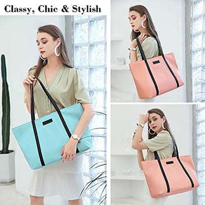 BUG Lightweight Women Laptop Tote Bag for Work, Casual Handbag for Travel Beach College Teacher - color: Navy