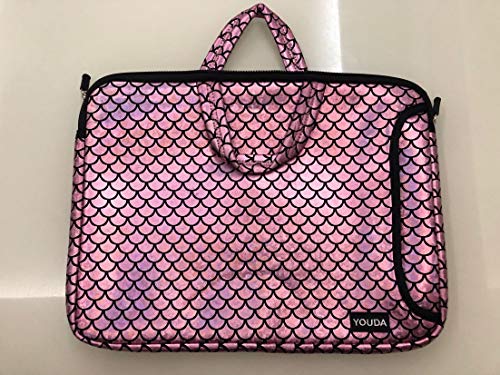 17.3-Inch Laptop Shoulder Carrying Bag Case Sleeve For 17" 17.3 inch HP DELL (Pink) - color: Pink