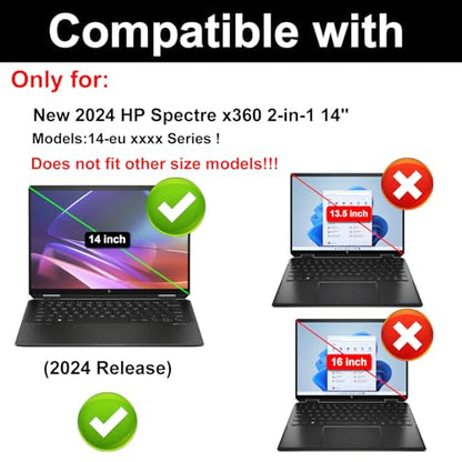 KEANBOLL 3 Pack Designed for HP Spectre x360 AI Powered 2-in-1 Laptop 14.0" (14t-eu0000 Series) Touchscreen Laptop Screen Protector, Anti Glare and Anti Fingerprint (Matte) Shield