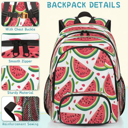 Watermelon Laptop Backpack for Women Men, 18.3 Inch Travel Work Backpacks, Summer Waterproof Computer Casual Daypack Nurse Teacher Bags - color: Multicolor 7