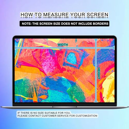 2 Pack Hanging Laptop Privacy Screen 16 inch, Anti Glare Blue Light Filter Privacy Shield, Removable Laptop Screen Shield Protector Panel with 16:9 Widescreen Monitor