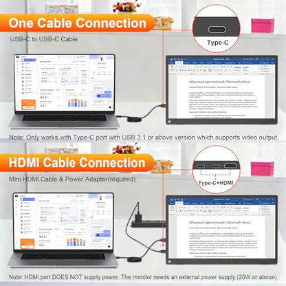 IBW 15.6" 2.8K 100Hz Portable Monitor Touchscreen, QHD 2880x1620 IPS Gaming Display, 300 Nits 100% sRGB HDR FreeSync, USB-C HDMI External Second Screen for Laptop PC Phone Switch PS5