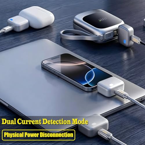 2026 Fast 140W Charger with AI Smart Auto Power-Off, Smart Auto Stop Charging Adapter for USB C Cable Phone Laptop, Stop Charge Smart Charger Protector for Overnight Charging, Overcharge Prevention