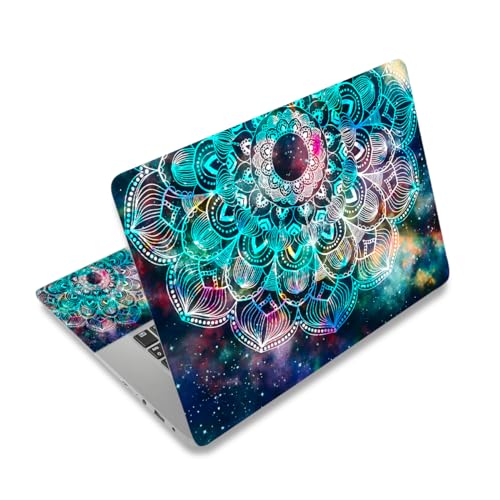 Laptop Skin Sticker Decal,12" 13" 13.3" 14" 15" 15.4" 15.6 inch Laptop Vinyl Skin Sticker Cover Art Protector Notebook PC (2 Wrist Pad Skins Included), Decorative Waterproof Removable, Nice Mandala - color: Nice Mandala