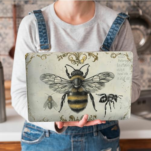 Universal Laptop Skin Sticker with 2 Wrist Pad Skins, Waterproof Scratch Resistant Vinyl Laptop Cover Decal, Cut to Fit for 11–15.6 Inch MacBook HP Dell Lenovo, Bee - color: Bee