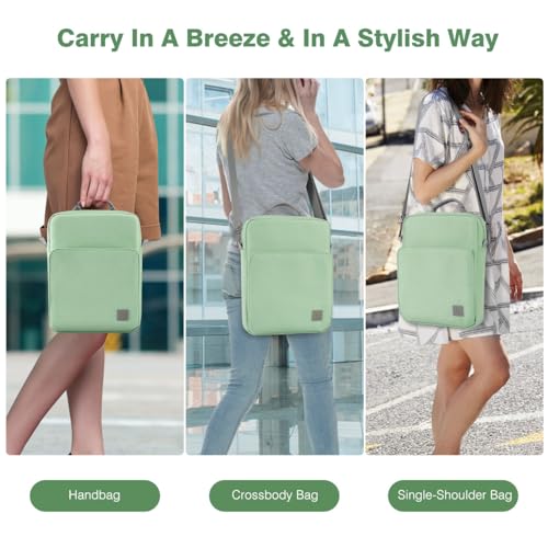 Dadanism 9-11 Inch Tablet Sleeve Bag Carrying Case with Shoulder Strap | Fits iPad (A16) 11", iPad 10th Gen 10.9", iPad Air M4/Pro M5 11", iPad 9/8/7th 10.2", Galaxy Tab A11+ Plus 11", Dark Green - color: Dark Green, size: 9-11 Inch