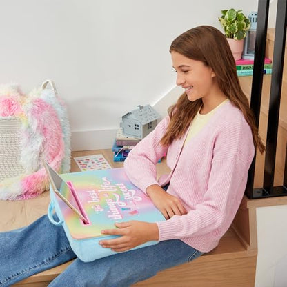3C4G: Life is Sweet Lap Desk & Sticker Set - Customize with Scrawberry Scented Stickers, Portable Pillow Desk for Kids, Versatile Media Slot, Ages 6+