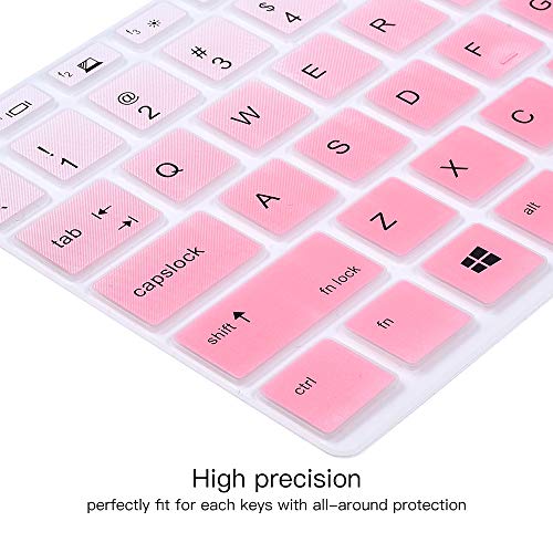 Keyboard Skin Cover for HP Elitebook 840 G5 & 840 G6 14" Notebook, HP Elitebook 745 G5 & 745 G6 14/HP ZBook 14U G5 Keyboard Protector Protective Skin, Gradual Pink (NOT Fit EliteBook 840 845 G7 G8) - color: Ombre Pink