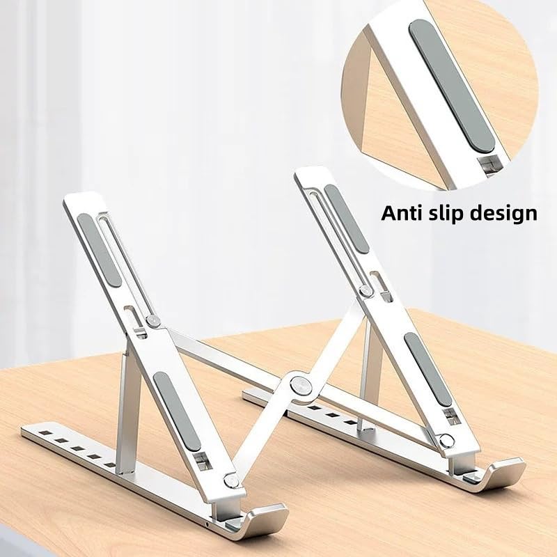 Adjustable Laptop Stand, Silver | Aluminum - color: Purple