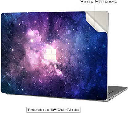 Cover Skin Decal Sticker for 2023 Microsoft Surface Laptop Go 3/ Laptop Go 2/ Laptop Go 12.4", Easy Apply, Anti-Scratch, Residue Free Vinyl Skin [Nebula] - color: Nebula, size: Surface Laptop Go 3/2/1