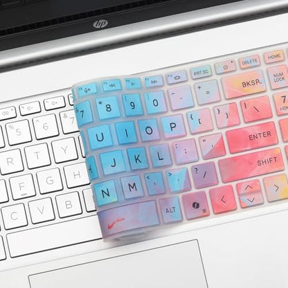 Keyboard Cover for HP OmniBook 5 AI 16" 16-ag 16-af 16-ba 16-bc Series 16z-ag100 16z-bc100 16-af1037nr 16-bc1047nr 16 inch Laptop Keyboard Skin (NOT FIT OmniBook 5 16-cf 16-bf 16-fb, OmniBook 3/7/X) - color: Colorful