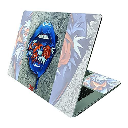MightySkins Skin Compatible With Microsoft Surface Laptop 4 15” - Blue Lips | Protective, Durable, and Unique Vinyl Decal wrap cover | Easy To Apply, Remove, and Change Styles | Made in the USA - color: Blue Lips