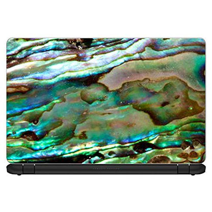Custom Fit Made to Order Laptop Notebook Skin Vinyl Sticker Cover Decal Fits 13.3" 14" 15.6" 16" HP Lenovo Apple Mac Dell Compaq Acer|Abalone Sea Shell Gold Blues Beautiful - color: Style 6