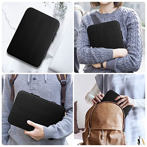 MoKo 9-11 Inch Tablet Sleeve Bag Padded Protetive Carrying Case | Fits New 11inch iPad Air M4, iPad A16 2025, iPad Pro 11 M4, Air 5/4/3, iPad 10/9/8th Gen, Tab S8/S9 11", Black - color: Black, size: 9-11 inch