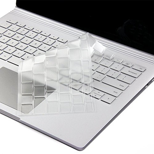 Ultra Thin Clear Keyboard Cover Protector Skin for 2017 2018+ Microsoft Surface Laptop 1/2 13.5"/15" and 2020 Surface Book 3, US Layout
