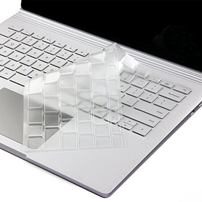 Ultra Thin Clear Keyboard Cover Skin for 13.5"/15" 2020+ Microsoft Surface Book 3 and 2016~2018+ Surface Book/Book 2, US Layout