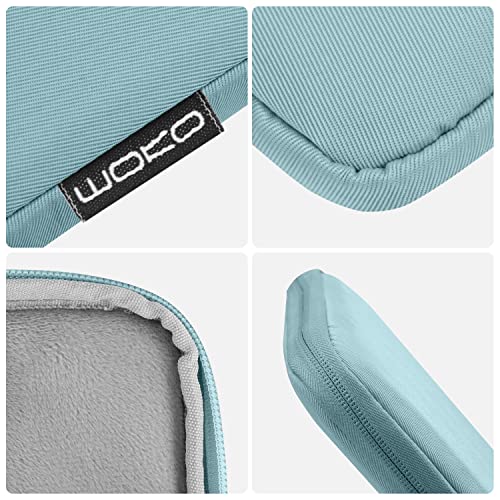 MoKo 9-11 Inch Tablet Sleeve Bag Padded Protetive Carrying Case | Fits New 11inch iPad Air M4, iPad A16 2025, iPad Pro 11 M4, Air 5/4/3, iPad 10/9/8th Gen, Tab S8/S9 11", Misty Blue - color: Misty Blue, size: 9-11 inch