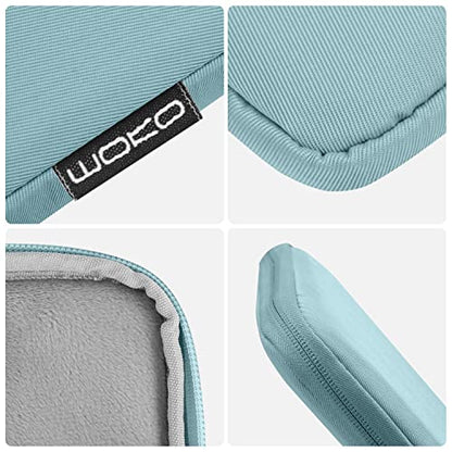 MoKo 9-11 Inch Tablet Sleeve Bag Padded Protetive Carrying Case | Fits New 11inch iPad Air M4, iPad A16 2025, iPad Pro 11 M4, Air 5/4/3, iPad 10/9/8th Gen, Tab S8/S9 11", Misty Blue - color: Misty Blue, size: 9-11 inch