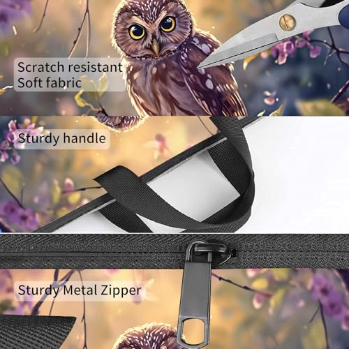 Laptop Bag,14 15 15.6 inch Laptop Case Sleeve,Computer Sleeve with Handle for Women Men,Carrying Case for MacBook,Dell,Lenovo,Notebook Computer,Cute Owl Purple - color: Cute Owl Purple