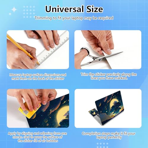 Universal Laptop Skin Sticker Decal for 11.6”12" 13" 13.3" 14" 15" 15.4" 15.6" Reusable Waterproof Scratch-Scratch Resistant Protective Vinyl Laptop Notebook Skin Stickers - City - color: City