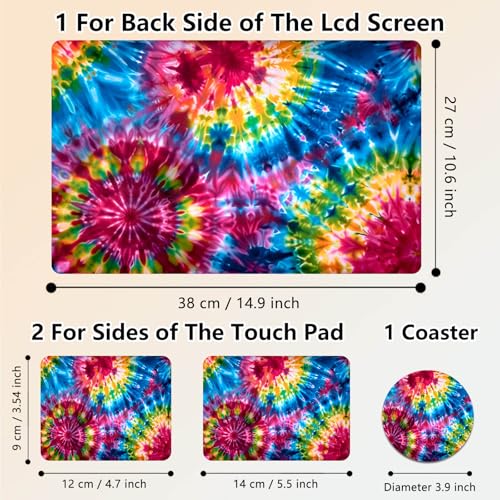 Laptop Skin Sticker Decal 15.6 Inch,12 13 13.3 14 15 15.6 in Laptop Netbook Skins for Notebook,Art Decal Removable Waterproof Scratch Resistant,Universal Vinyl Cover,Colorful - color: Colorful