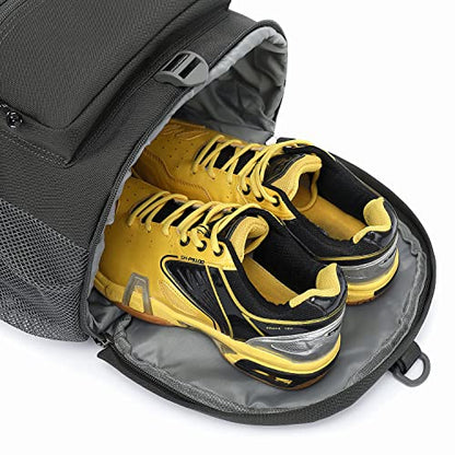 Kalesi Gym Duffle Bag Backpack 4-Way Waterproof with Shoes Compartment for travel Sport Hiking laptop - color: Gray