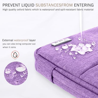 Voova 15.6-16 Inch Laptop Sleeve, Laptop Case, MacBook Case, Lavender | Slim splash-proof 16-inch laptop sleeve compatible with MacBook Pro M1-M4 Max, HP, Lenovo, Acer and Asus for daily use - color: Lavender, size: 15.6-16 Inch