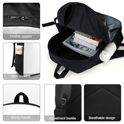 17-Inch Laptop Backpack Water-Resistant A Gorilla Daypack with Shoulder Strap Lightweight Casual Rucksack for Travel Commuter Hiking Outdoor Activities 20l Black