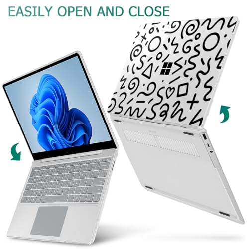 Case for Surface Laptop 5/4/3 13.5" Abstract Line | Hard Shell Case with Keyboard Cover & Screen Protector. Fits Surface Laptop 5/4/3 13.5" Metal Palm Rest Models 1951/1868. - color: Abstract Line