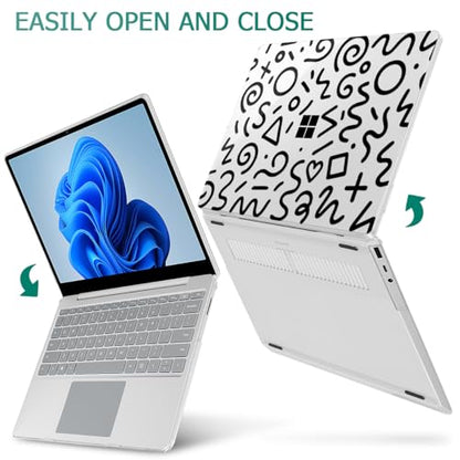 Case for Surface Laptop 5/4/3 13.5" Abstract Line | Hard Shell Case with Keyboard Cover & Screen Protector. Fits Surface Laptop 5/4/3 13.5" Metal Palm Rest Models 1951/1868. - color: Abstract Line