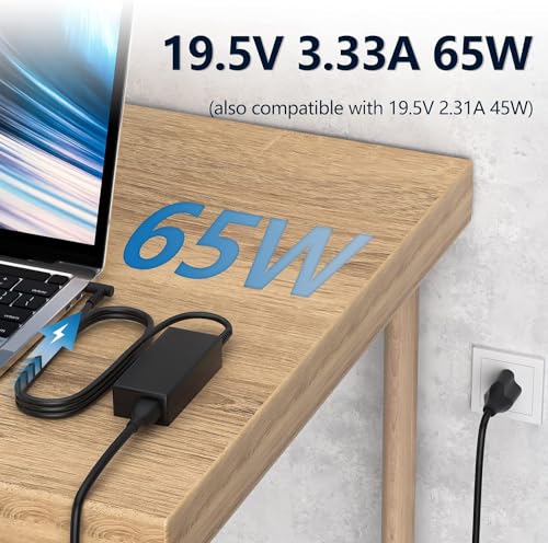 65W 45W AC Power Charger Compatible with HP Probook 450 430 440 445 640 650 G1 G2 G3 G4 G5 G6 G7 G8 PPP009A Laptop Power Supply Adapter Cord
