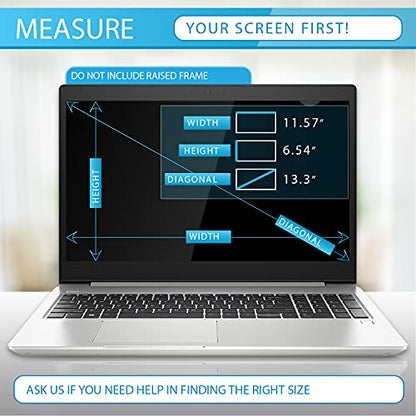 Anti-Glare and Anti Finger Print Screen Protector (3 Pack) for 13.3 Inches Laptop - color: 13.3" Screen Protector 16:9 Aspect Ratio