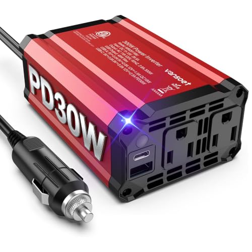 300W Car Power Inverter (Red-30) - color: Red-30